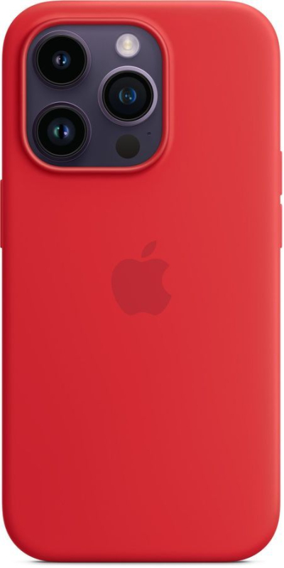 Купить Чехол Apple iPhone 14 Pro Silicone Case with MagSafe, red (MPTG3FE/A)